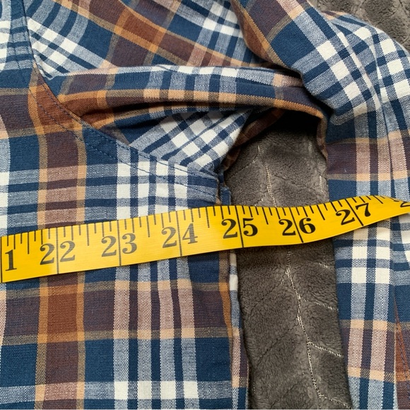 LL Bean Shirt Mens Large Brown Long Sleeve Button Down Traditional Fit Plaid - Picture 10 of 11